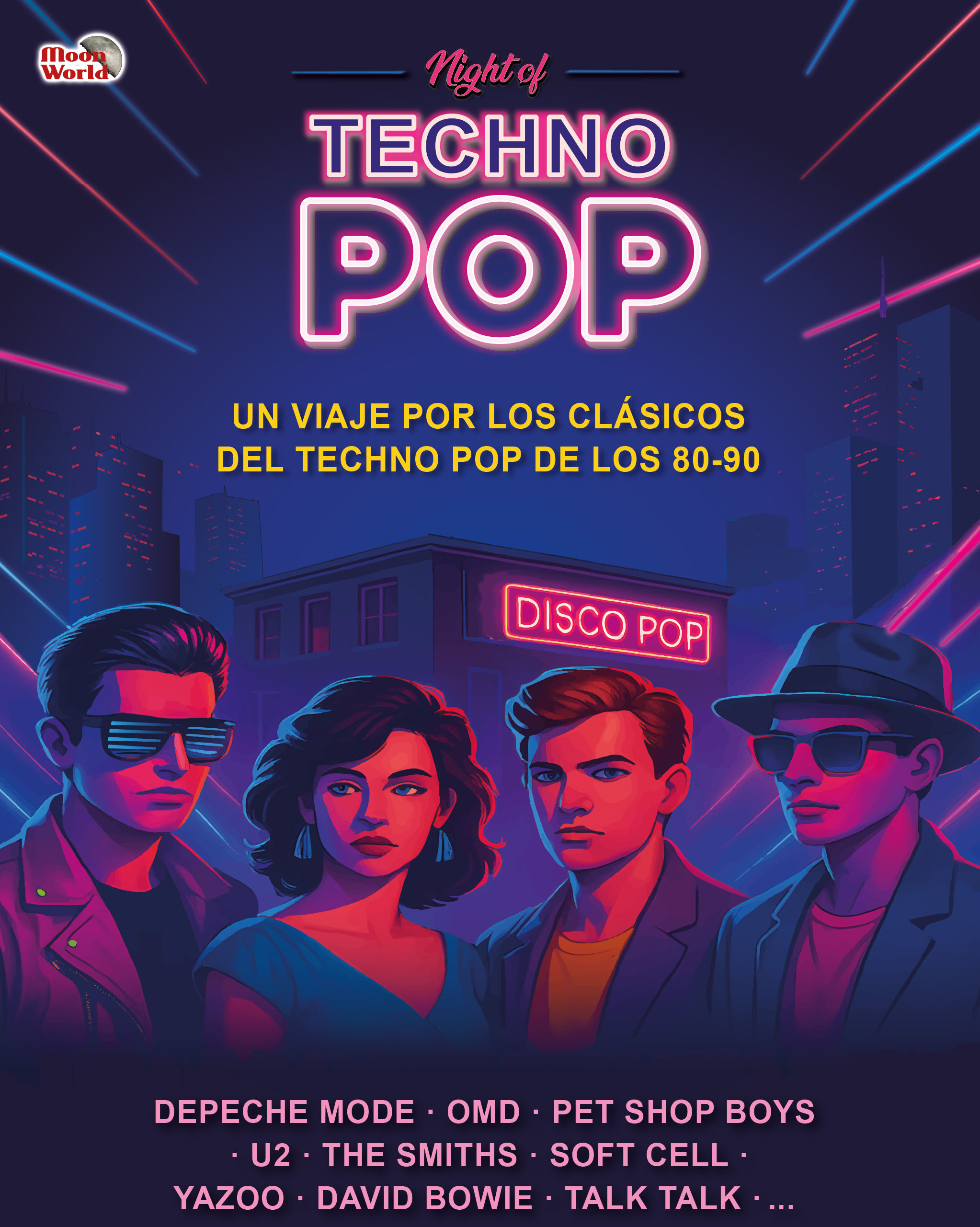Techno Pop un espectáculo de MoonWorld